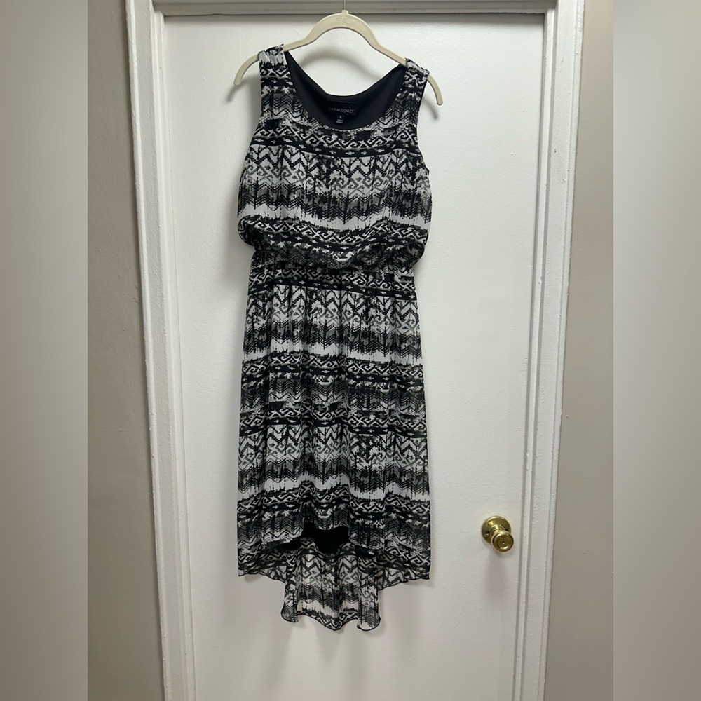 Cynthia Rowley High Low Blouson Sleeveless Dress, Size 4